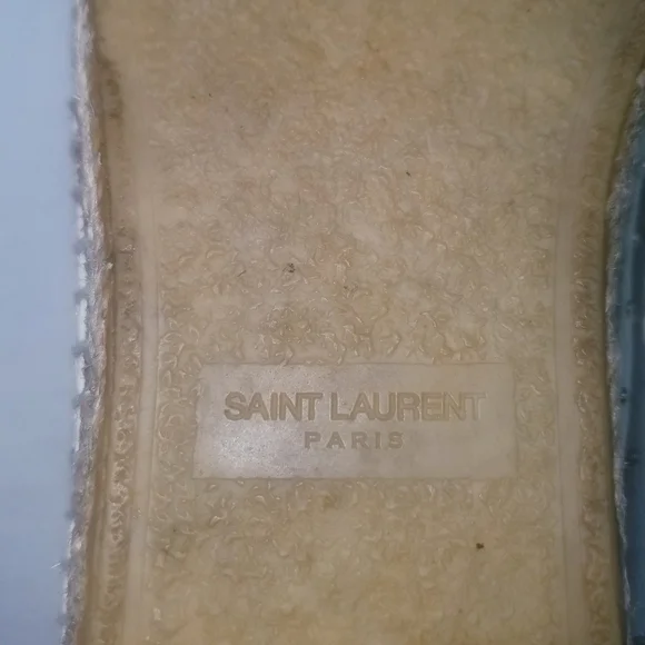 🌸 Saint LaurentStudded Beige Espadrilles, size 38
